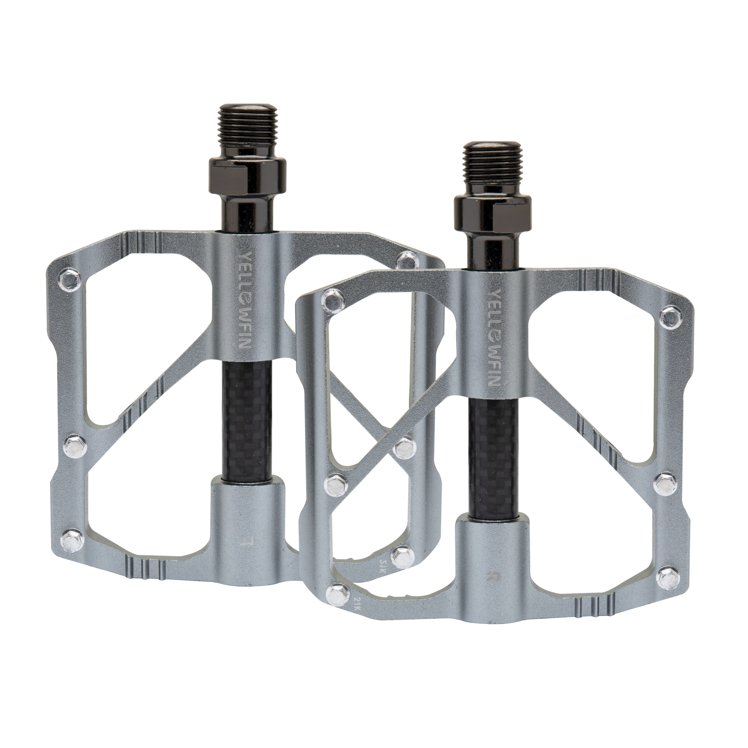 Aluminium Alloy Sealed Bearing Bicycle Pedals (Silver)