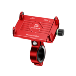 Claw Grip Aluminium Bike | Scooter | Bicycle Mobile Phone Holder Mount with 360° Rotation(Red)